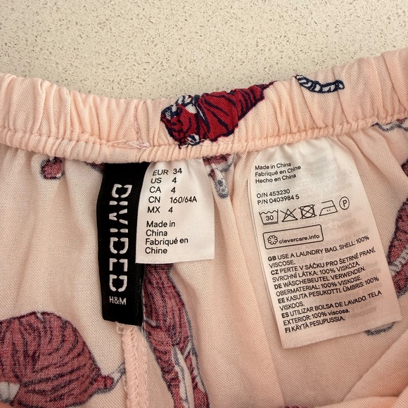 Light Pink Tiger Print Short Shorts - Picture 5 of 8